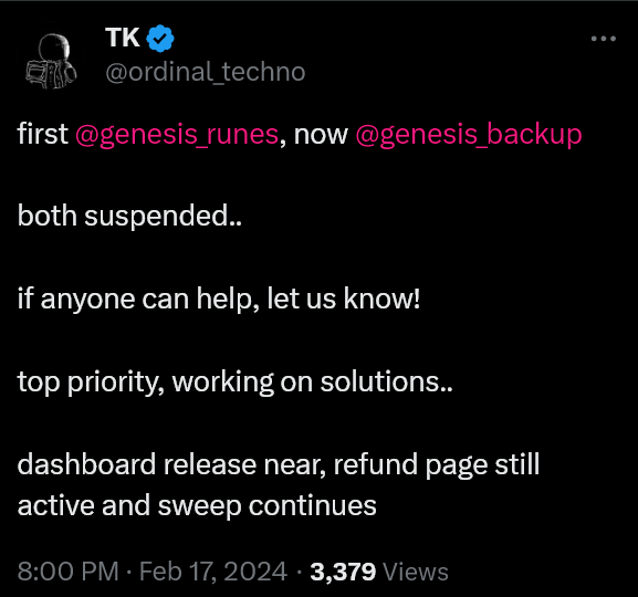 inscription a83984f9c0f6a86e7104ae8910e6a5b1d89b51ed7f053842de82a6c99e08d862i0